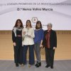 Nerea Valles, ganadora de la categoría jóvenes promesas, con su equipo investigador y Hosanna Parra, vicesecretaria general del CGE.